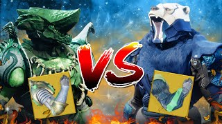 Which PVE Titan Exotic Is Better The Synthoceps VS Wormgod Caress  Destiny 2 [upl. by Ecirtnahc202]