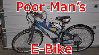 DIY Cheap Electric EBike Conversion No Hub Motor Used Part 1 [upl. by Waine]