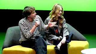 Charlie Heaton Natalia Dyer Eduardo Franco amp Gabriella Pizzolo  Stranger Things  CC Liverpool 23 [upl. by Rudin]