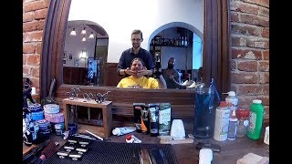 Wizyta u Barbera  Barbershop  Strzyżenie brody Rzeszów  Fryzjer męski  Golibroda [upl. by Nadiya821]