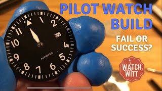 Pilot Watch Build  Phylida Case amp Dial DG2813 Automatic Movement [upl. by Airym]