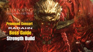 Elden Ring DLC  How to beat Radahn Consort of Miquella Boss Guide Strength Build [upl. by Amethist783]