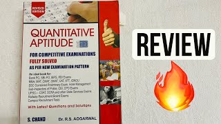 🔥🔥🔥 Review R S Aggarwal Best book for Quantitative Aptitude for Competitive Examinations in India [upl. by Krever819]