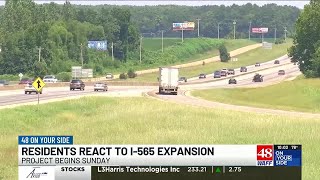 Madison residents react to I565 expansion project set to begin Sunday [upl. by Yebot]