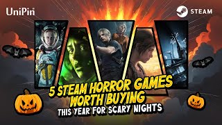 🎃🖤5 Steam Horror Games Worth Buying This Year for Scary Nights🖤🎃 [upl. by Etterual]