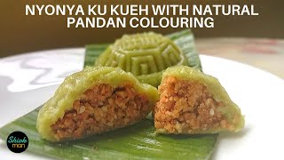 A MustTry for Any Kueh Lover Ang Ku Kueh with natural Pandan flavor and color [upl. by Rusert309]