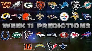 NFL Week 11 Predictions [upl. by Uohk]