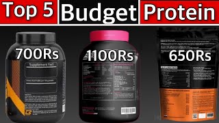 Top 5 Whey Protein Budget  Protein For MuscleBuildingHindi [upl. by Namso]