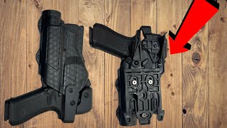 How To Install a Safariland QLS Fork On The Alien Gear Rapid Force Duty Holster [upl. by Rooke668]