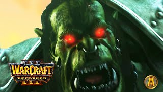 Grom Hellscreams Death Cinematic  All Orc Campaign Cutscenes Warcraft 3 Remastered [upl. by Aikaz766]