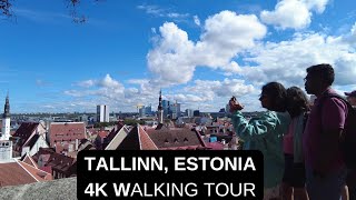 City walks series  Tallinn Estonia 4K walking tour [upl. by Goldin]