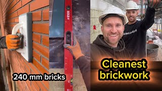 Perfecting the Craft of bricklaying Bricklayer tips Sponging Advanced drilling [upl. by Moraj]