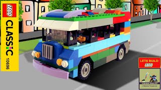 Lego 10696 Bus How to build LEGO Classic Village Bus Minimalism with Lego Classic Save Money [upl. by Forsta]