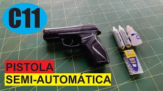 Pistola de Pressão CO2 Rossi C11 45 TESTE DE ALCANCE MÁXIMO [upl. by Ybeloc]