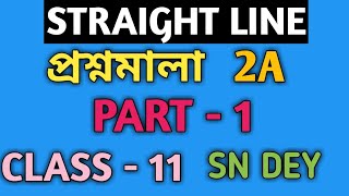 সরলরেখাstraight line class 11 sn deyEX2ASN DEYMATH vs MATH [upl. by Eam]