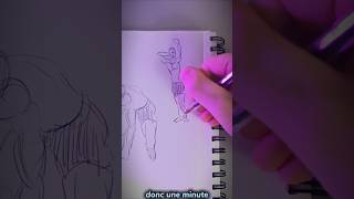 La prochaine fois ce sera 1min pour chaque pose donc un peu plus de détails art dessin anatomy [upl. by Jodie348]