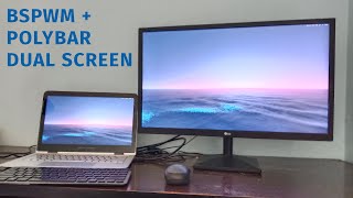 How to Set Up Dual Monitors with BSPWM  Polybar [upl. by Kwarteng]