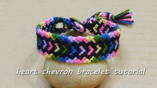 How to make heart chevron bracelet [upl. by Alfi222]