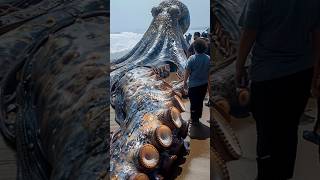 Giant Octopus on beach in Vietnam [upl. by Norrv]