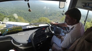 Indian Bus Driver Showing inch Perfect Turning skills on Extreme Hairpin bends [upl. by Oiuqise]