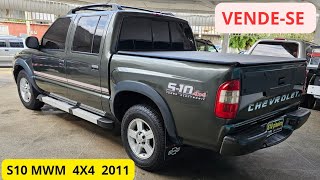 VENDESEChevrolet S10 diesel 4x4 MWM 28 cabine dupla 6 lugares aceita trocas10executives10 [upl. by Yrrehs]