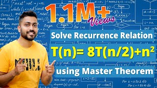 L26 Recurrence Relation  Tn 8Tn2  n2   Master Theorem  Example1  Algorithm [upl. by Dunning548]