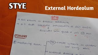 STYE EXTERNAL HORDEOLUM  A K KHURANA  OPHTHAL [upl. by Pauly]