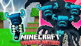 I Survived 100 DAYS as a WARDEN WITHER in HARDCORE Minecraft [upl. by Katrinka]