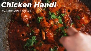 Yummy Chicken Handi Dinner  Lunch Recipe [upl. by Yerffej]