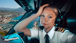 BOEING 737 Stunning LANDING SPAIN ALICANTE Airport RWY10  Cockpit View  Life Of An Airline Pilot [upl. by Ernst]