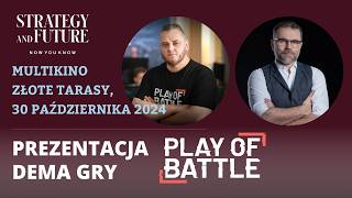 Jacek Bartosiak i Jarosław Kotowski  Prezentacja Dema Gry Play of Battle  Warszawa Złote Tarasy [upl. by Aimerej]