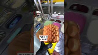 POV you’re making delicious bubble waffles 🧇😍 🎥 TikTok  biyiklireis [upl. by Mchail]