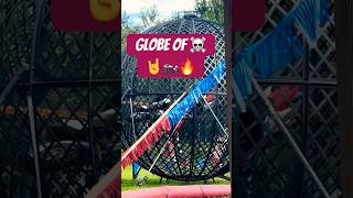 Motorcycle Stunts in Spherical Cage  Torres Family Circus at Fruitville Grove Pumpkin Festival [upl. by Siegler819]