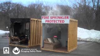 NFPA Fire Sprinkler Demonstration  Quincy MA 2015 [upl. by Berta]