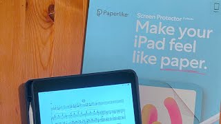 DOES IT FEEL LIKE PAPER The Paperlike iPad Screen Protector review [upl. by Jarlathus996]