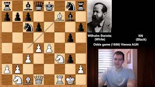 Romantic Steinitz was very Similar to Morphy Wilhelm Steinitz vs NN  Odds game 1860 [upl. by Lyndsey779]