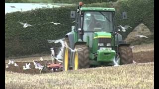 John Deere 6910 ploughing [upl. by Dugas]