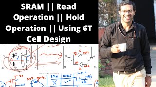 SRAM  Read Operation  Hold Operation  Using 6T Cell Design [upl. by Gatias698]