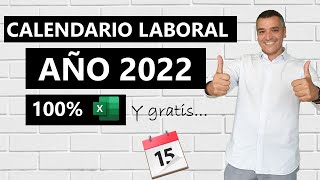 Calendario Laboral 2022 en Excel [upl. by Sunday654]