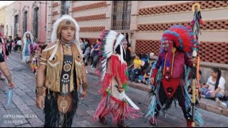 Desfile de Danzas de Apaches en Querétaro 2023 Festividad de la Santa Cruz de San Gremal👏👍🥁🥁🥁🎉🎊🙏 [upl. by Attela]