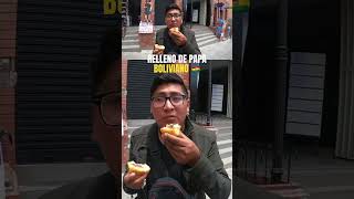 RELLENO DE PAPA BOLIVIANO 🇧🇴 comidabarata streetfood comida lapaz chrisbpg bolivia [upl. by Ysus]