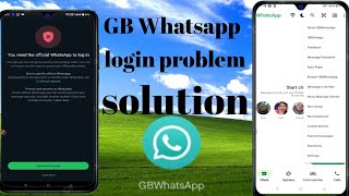 GB Whatsapp Link Device New Method Solution 2024  GB Whatsapp Login Problem Solution [upl. by Kuster461]