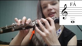 Digitação Básica no CLARINETE aprendendo as notas NATURAIS  AULA DE CLARINETE [upl. by Aicitel606]