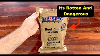 The Worst MRE Chili You have Ever Seen 2012 MilSpec Ration [upl. by Linskey]