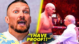 Oleksandr Usyk Exposes John Fury Tyson Fury amp Referee Favoring Fury in Ring [upl. by Puttergill]