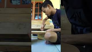 How to make bamboo flute short shortvideo [upl. by Fein]