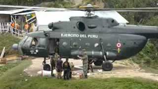 HELICOPTERO MI17 DEL EJERCITO DEL PERU [upl. by Eilatan]