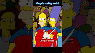 Marge created a miracle in the curling match Season 21 Episode 12 shorts funny simpsons [upl. by Odlaumor]