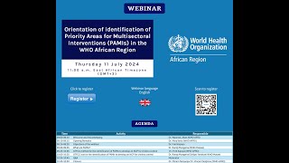 Orientation of identification of PAMIs in the WHO African Region Session 1 [upl. by Eugilegna]