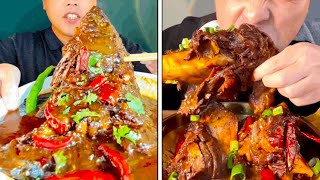 Braised fish and pork ribs in sauce you can never get enough of them [upl. by Kenny705]